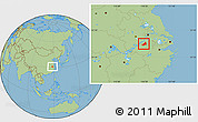 Savanna Style Location Map of Nanling