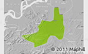 Physical Map of Nanling, lighten, desaturated