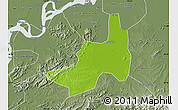 Physical Map of Nanling, semi-desaturated