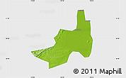 Physical Map of Nanling, single color outside