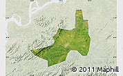 Satellite Map of Nanling, lighten