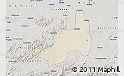 Shaded Relief Map of Nanling, semi-desaturated