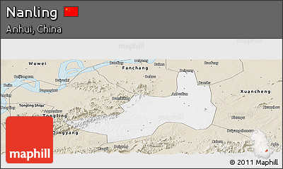 Classic Style Panoramic Map of Nanling