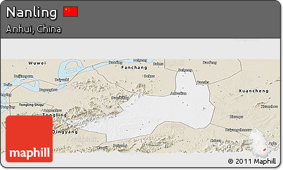 Classic Style Panoramic Map of Nanling