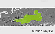 Physical Panoramic Map of Nanling, desaturated