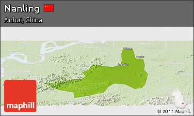 Physical Panoramic Map of Nanling, lighten