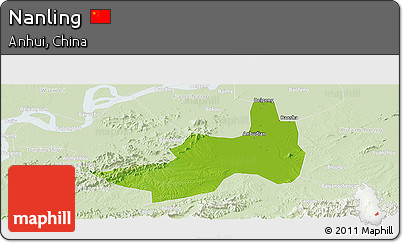Physical Panoramic Map of Nanling, lighten