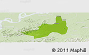 Physical Panoramic Map of Nanling, lighten