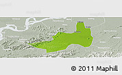 Physical Panoramic Map of Nanling, lighten, semi-desaturated