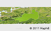 Physical Panoramic Map of Nanling, satellite outside