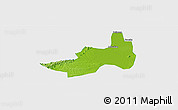 Physical Panoramic Map of Nanling, single color outside