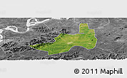 Satellite Panoramic Map of Nanling, desaturated