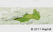 Satellite Panoramic Map of Nanling, lighten