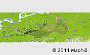 Satellite Panoramic Map of Nanling, physical outside