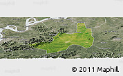 Satellite Panoramic Map of Nanling, semi-desaturated