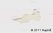 Shaded Relief Panoramic Map of Nanling, cropped outside