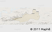 Shaded Relief Panoramic Map of Nanling, lighten