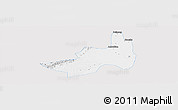 Silver Style Panoramic Map of Nanling, single color outside