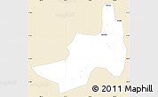 Classic Style Simple Map of Nanling, single color outside