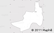 Silver Style Simple Map of Nanling, cropped outside