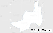Silver Style Simple Map of Nanling, single color outside