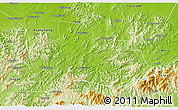 Physical 3D Map of Ningguo