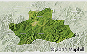 Satellite 3D Map of Ningguo, lighten