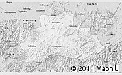 Silver Style 3D Map of Ningguo