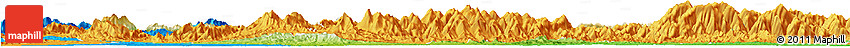Physical Horizon Map of Ningguo, political outside