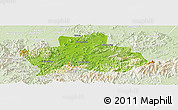Physical Panoramic Map of Ningguo, lighten