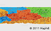 Political Panoramic Map of Ningguo