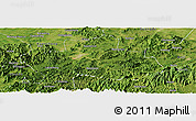 Satellite Panoramic Map of Ningguo