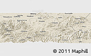 Shaded Relief Panoramic Map of Ningguo