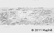 Silver Style Panoramic Map of Ningguo