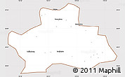 Classic Style Simple Map of Ningguo, cropped outside