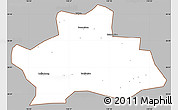 Gray Simple Map of Ningguo, cropped outside