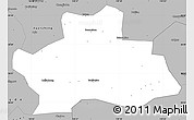 Gray Simple Map of Ningguo