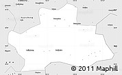 Silver Style Simple Map of Ningguo
