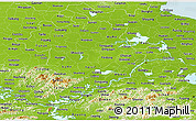 Physical Panoramic Map of Anhui