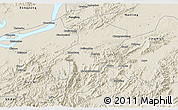 Shaded Relief 3D Map of Qingyang