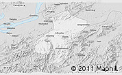 Silver Style 3D Map of Qingyang