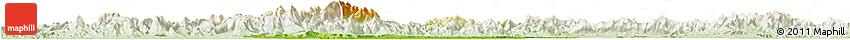 Physical Horizon Map of Qingyang, lighten