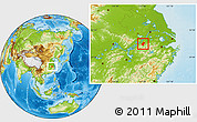 Physical Location Map of Qingyang