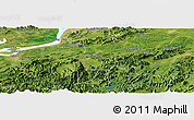 Satellite Panoramic Map of Qingyang
