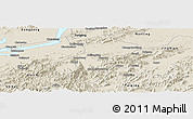 Shaded Relief Panoramic Map of Qingyang