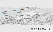 Silver Style Panoramic Map of Qingyang