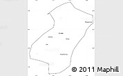 Blank Simple Map of Qingyang, cropped outside