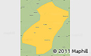 Savanna Style Simple Map of Qingyang