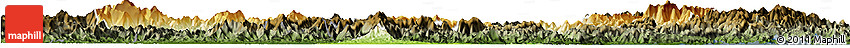 Physical Horizon Map of Shexian, darken