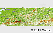 Physical Panoramic Map of Shitai